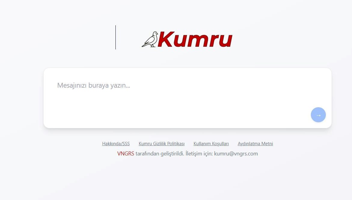 Yerli yapay zeka “Kumru” kullanıma sunuldu! Yerli yapay zeka “Kumru” kullanıma sunuldu!